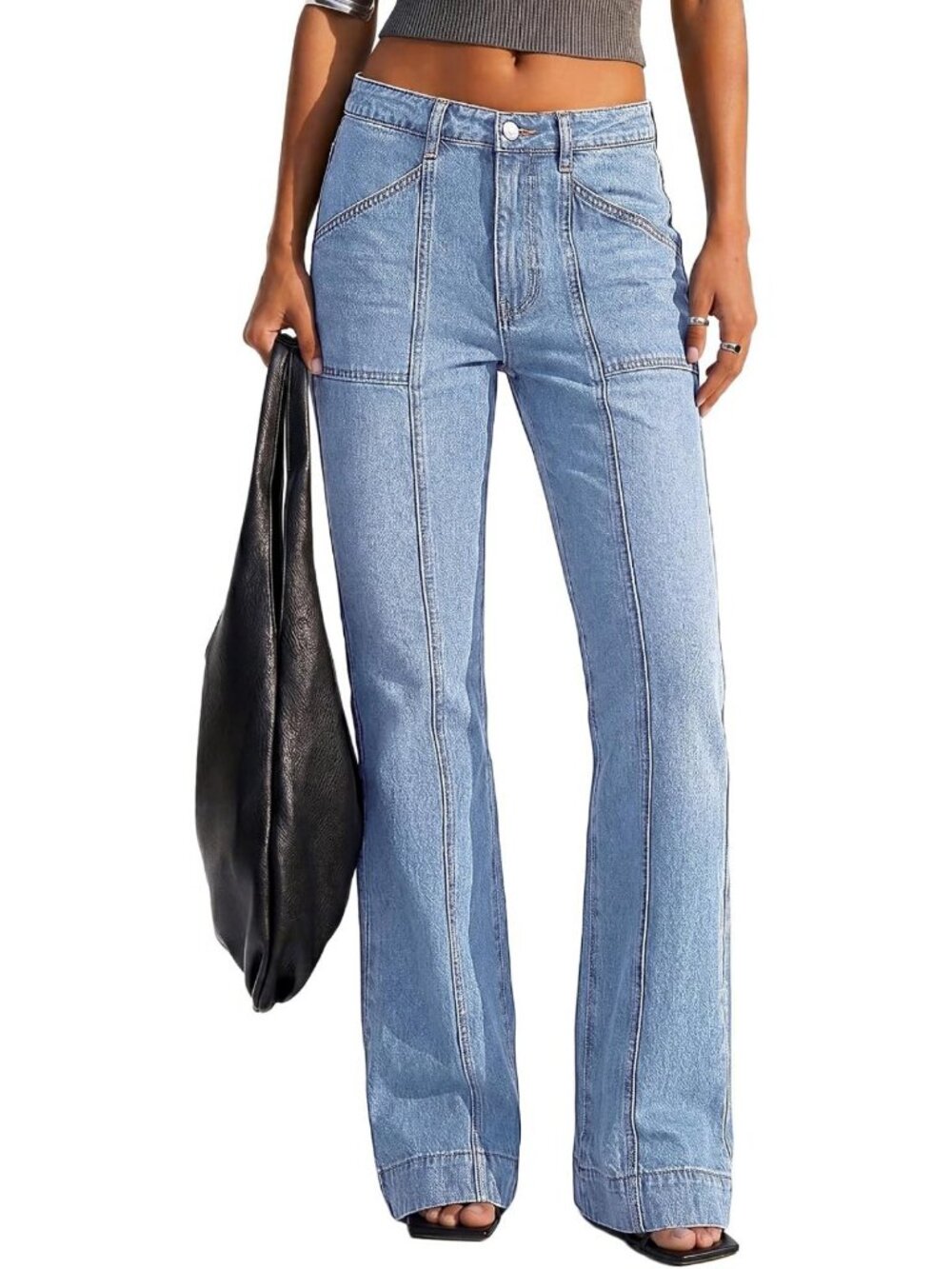 Stylish Straight Leg Jeans for Women - Stretchy, Flattering Fit, Curve Appeal